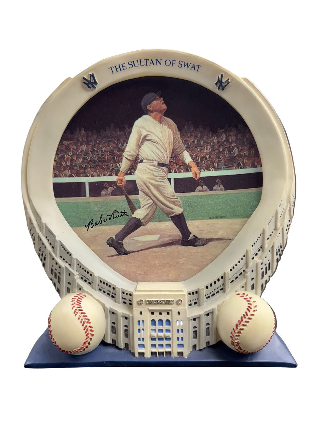 The Bradford Exchange Limited Edition "Babe Ruth" Collector Plate - Yankee Stadium: 75th Anniversary Collection