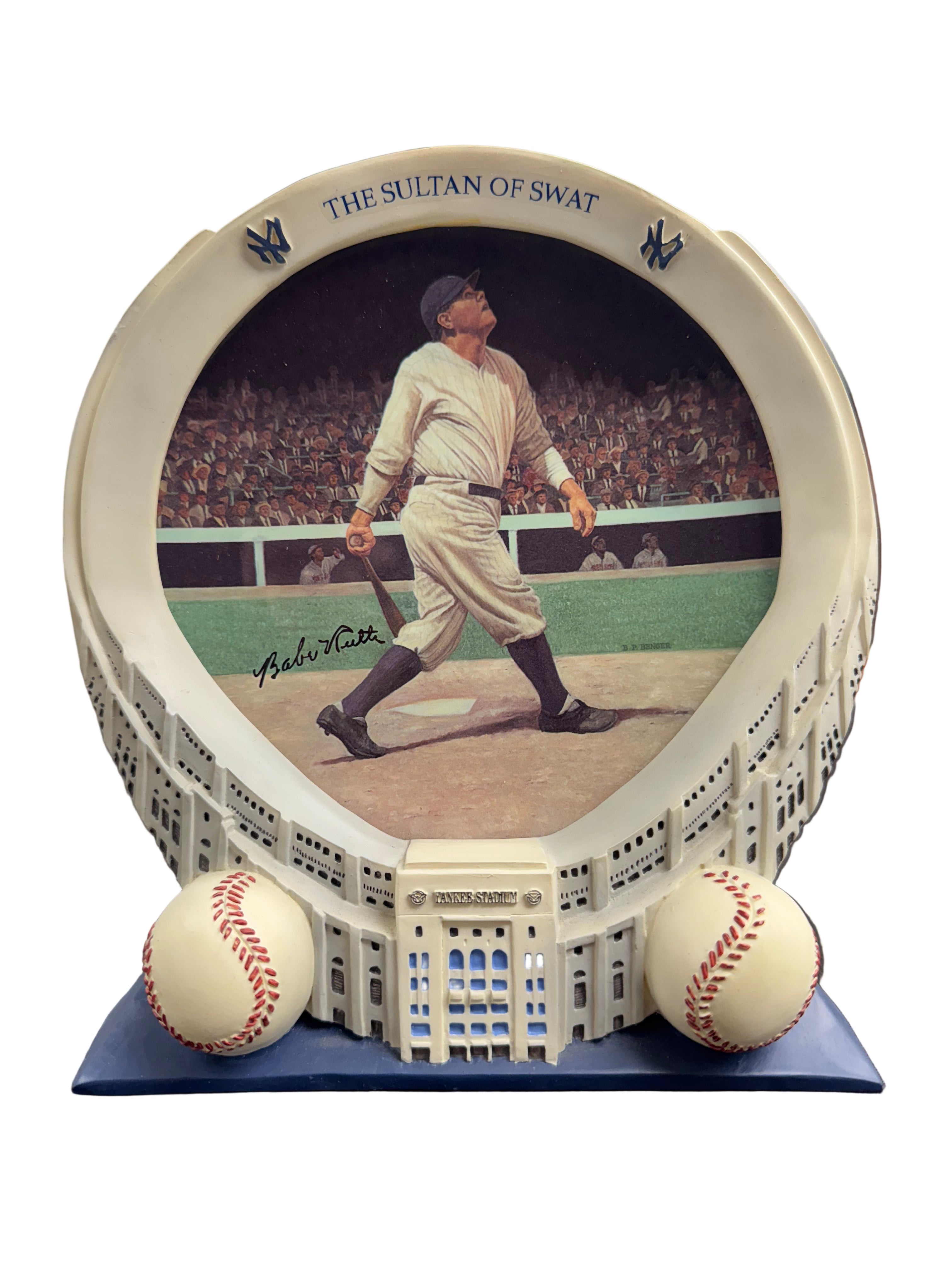The Bradford Exchange Limited Edition "Babe Ruth" Collector Plate - Yankee Stadium: 75th Anniversary Collection