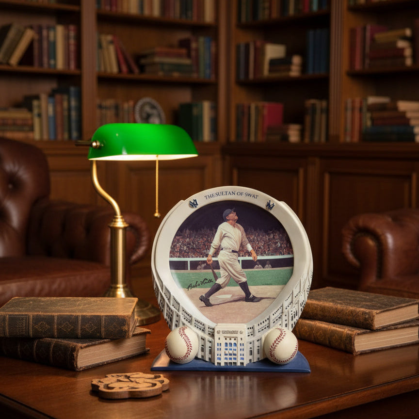 The Bradford Exchange Limited Edition "Babe Ruth" Collector Plate - Yankee Stadium: 75th Anniversary Collection