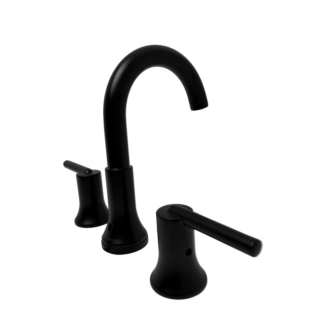 Delta Two Handle Widespread Bathroom Faucet  Black (3559-BLMPU-DST)