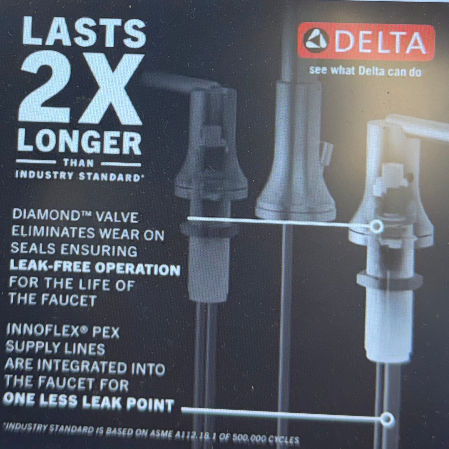 Delta Two Handle Widespread Bathroom Faucet in Chrome (3559-MPU-DST)
