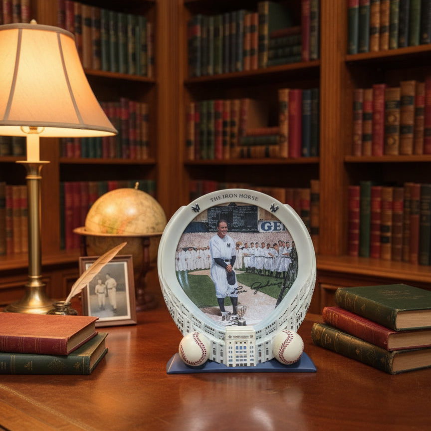 The Bradford Exchange Limited Edition "Lou Gehrig" Collector Plate - Yankee Stadium: 75th Anniversary Collection