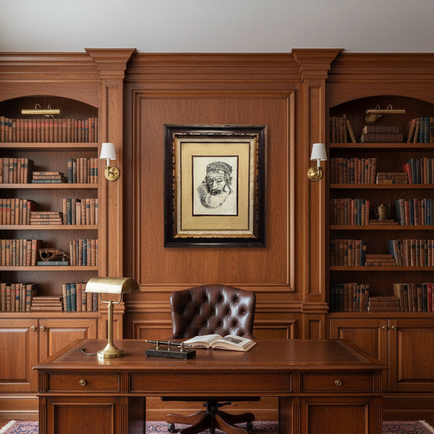 Framed Portrait Drawing - Signed by Layzer Zahlman