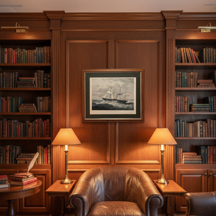 Framed and Matted Aquatint Print of The British Queen (1839)