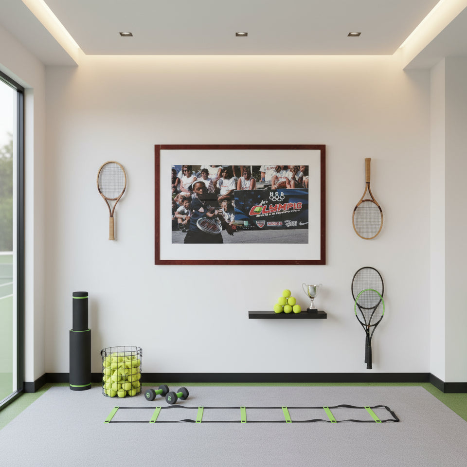 Large Framed and Matted Photo of the Jr. Olympic Skills Competition