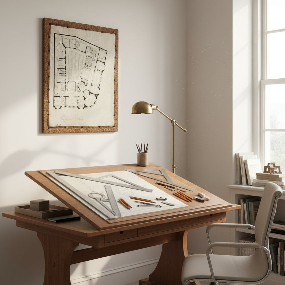 Rustic Vintage Blueprint