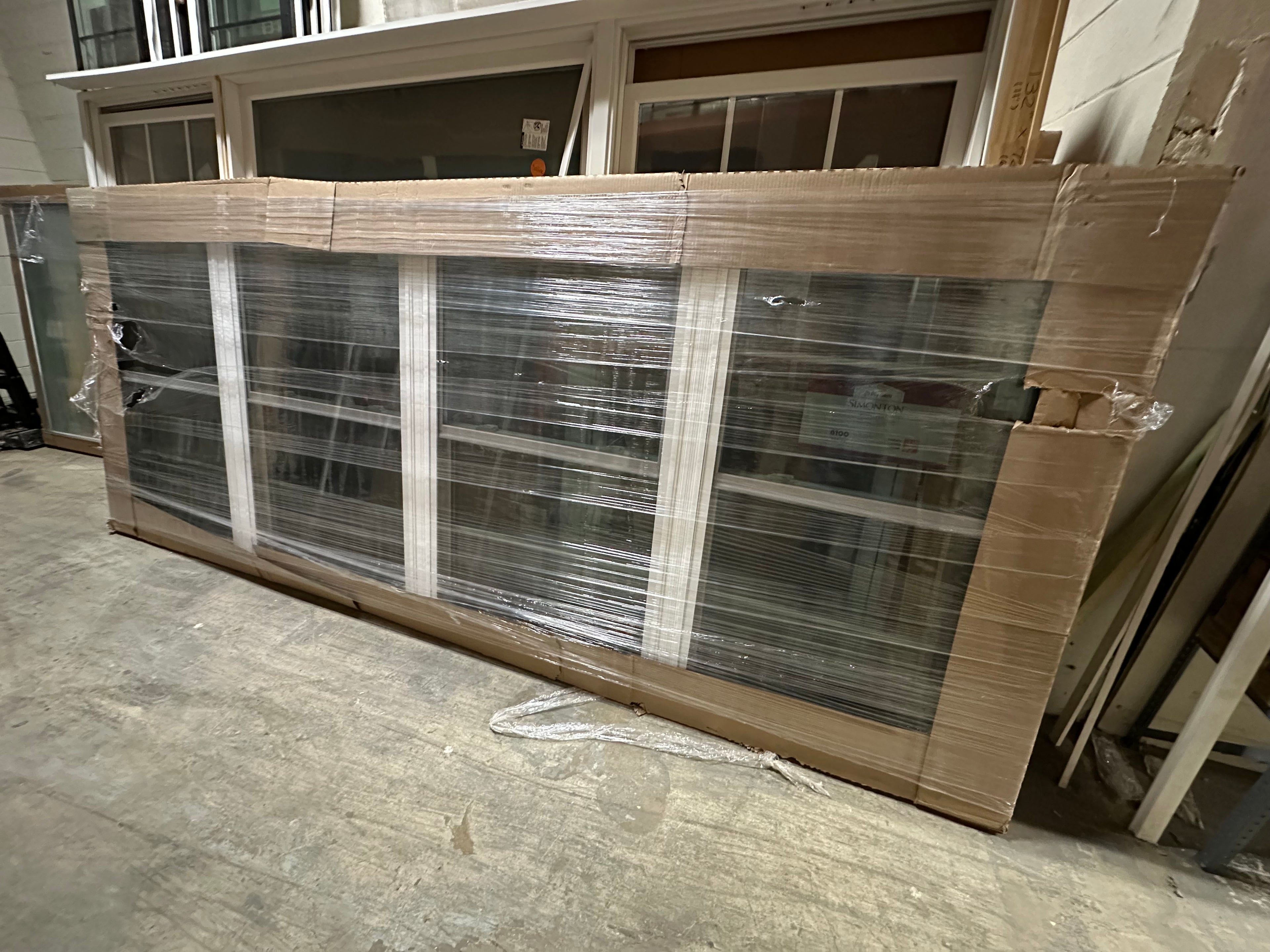 Simonton 6100 Series Double Hung 4-Panel Window - 142.5" W x 57" H