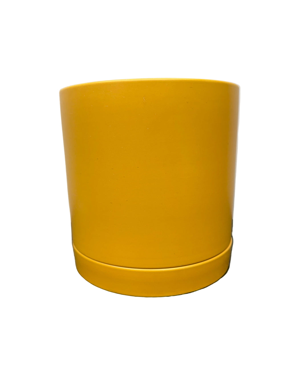 Cylinder Planter in Mustard Yellow