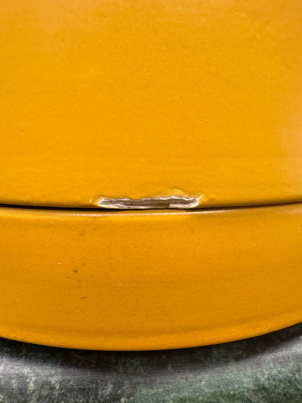 Cylinder Planter in Mustard Yellow