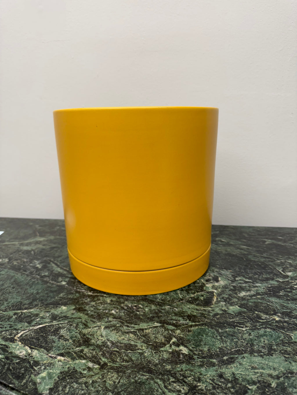 Cylinder Planter in Mustard Yellow