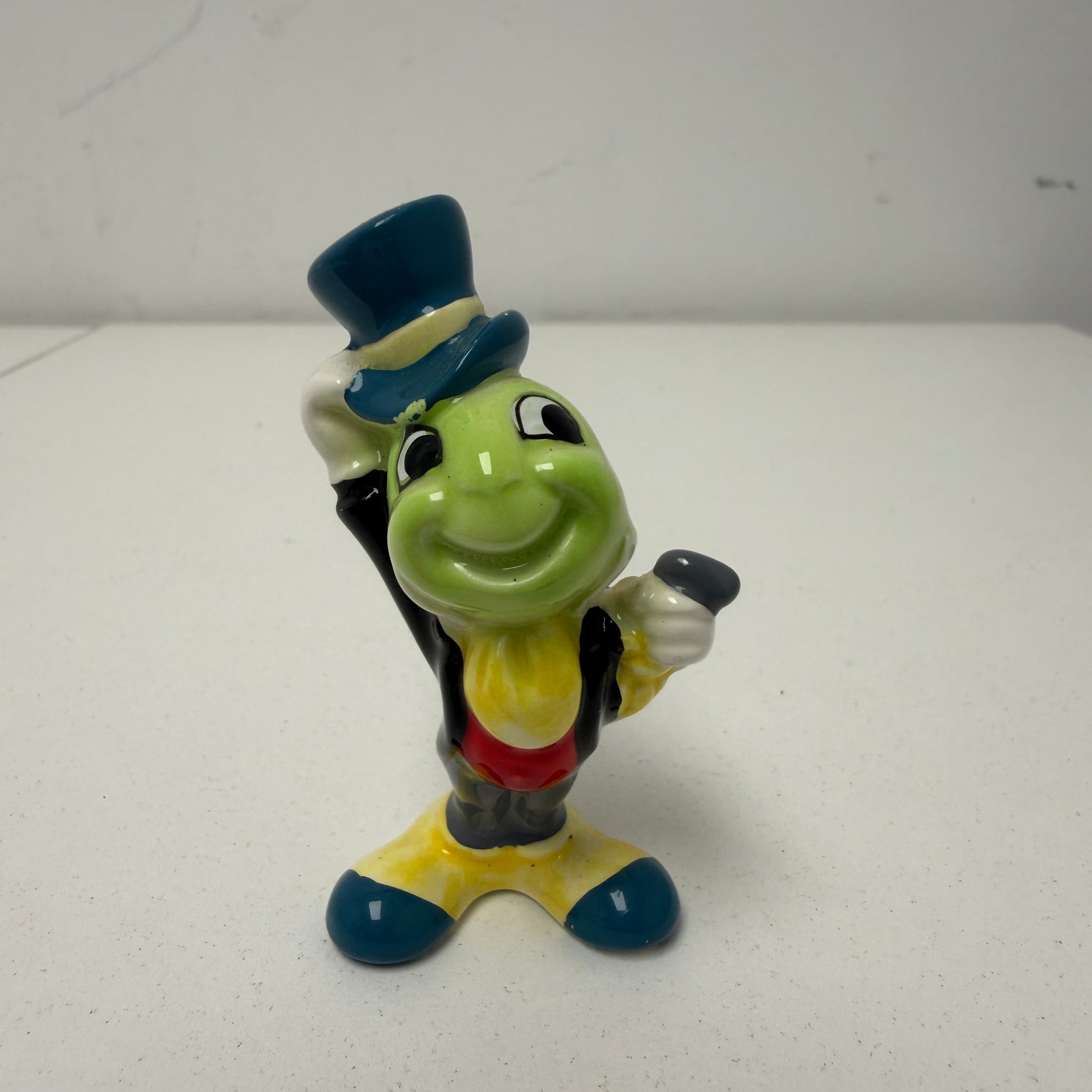 Vintage Walt Disney Productions Jiminy Cricket Ceramic Figurine