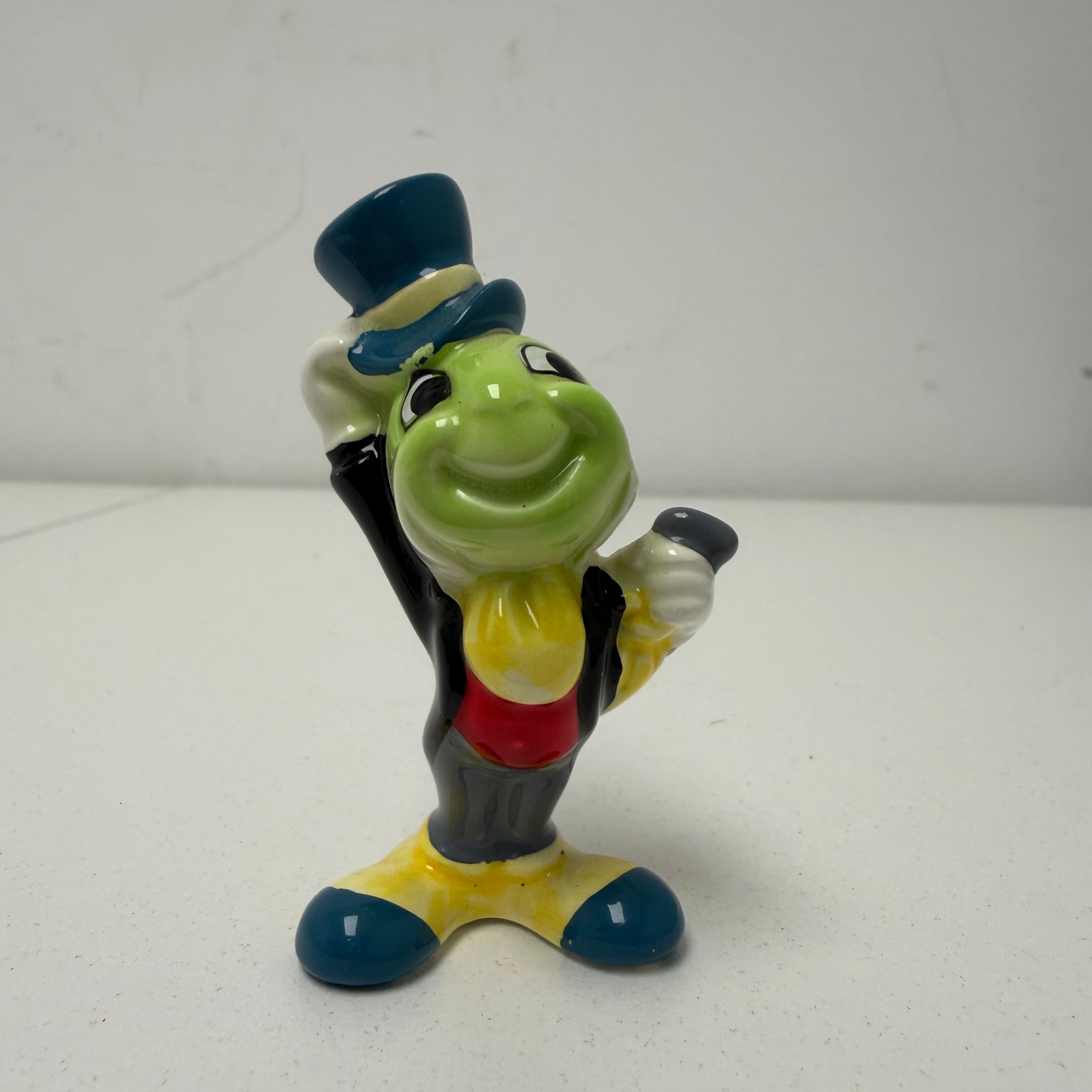 Vintage Walt Disney Productions Jiminy Cricket Ceramic Figurine