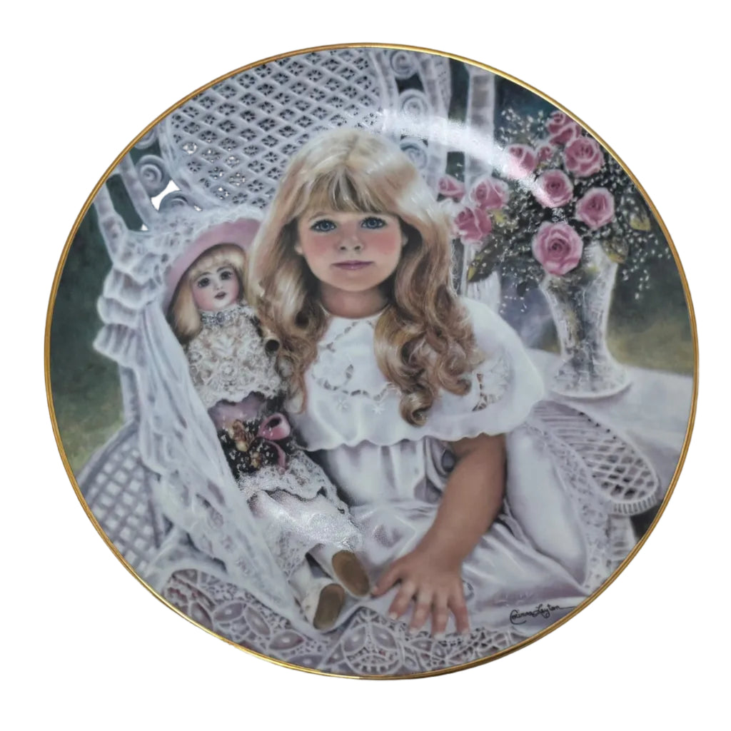 Edwin M. Knowles 1989 "Anna" Collector Plate by Corinne Layton