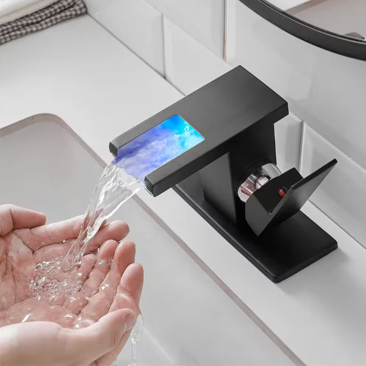 Matte Black Power LED Faucet