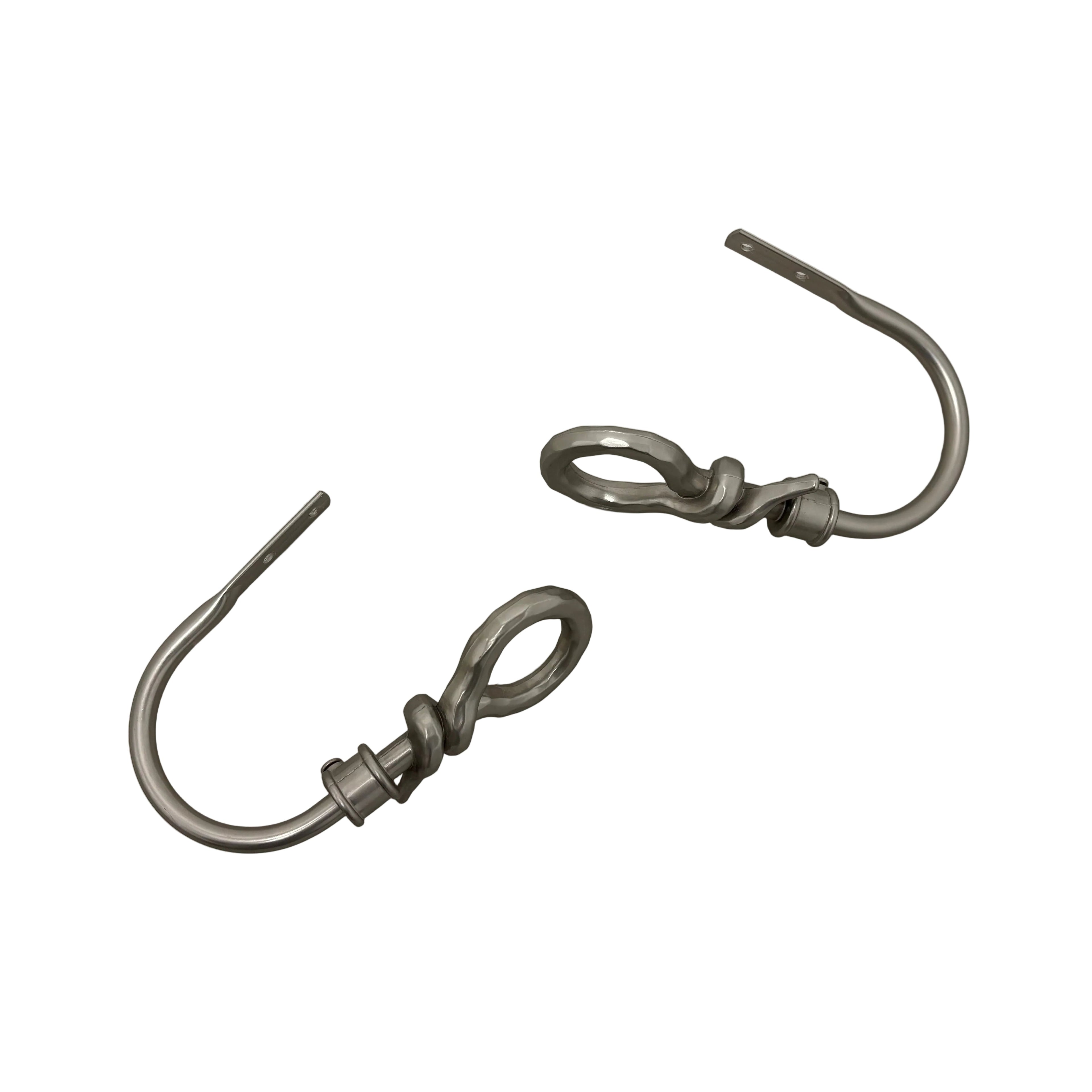 Pair of Metal Nautical Knot Curtain Holdback