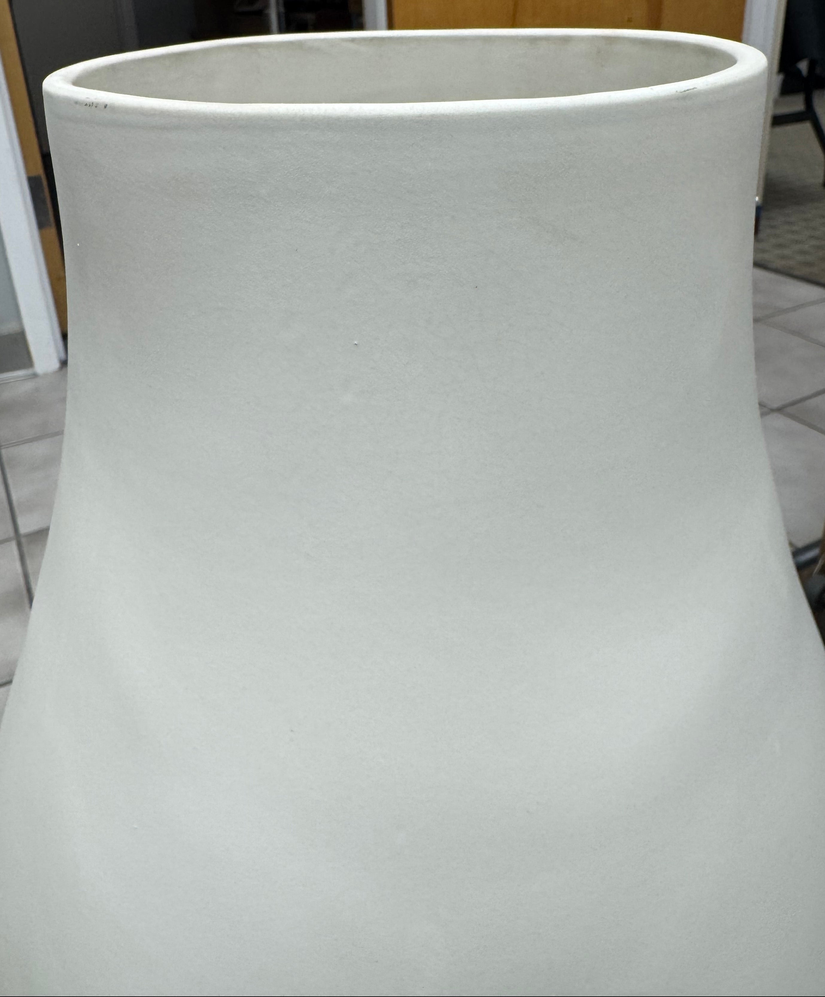 West Elm Large White Raindrop Vase