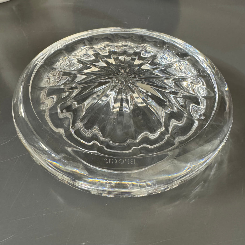 Glass Starburst Tapered Candle Holder