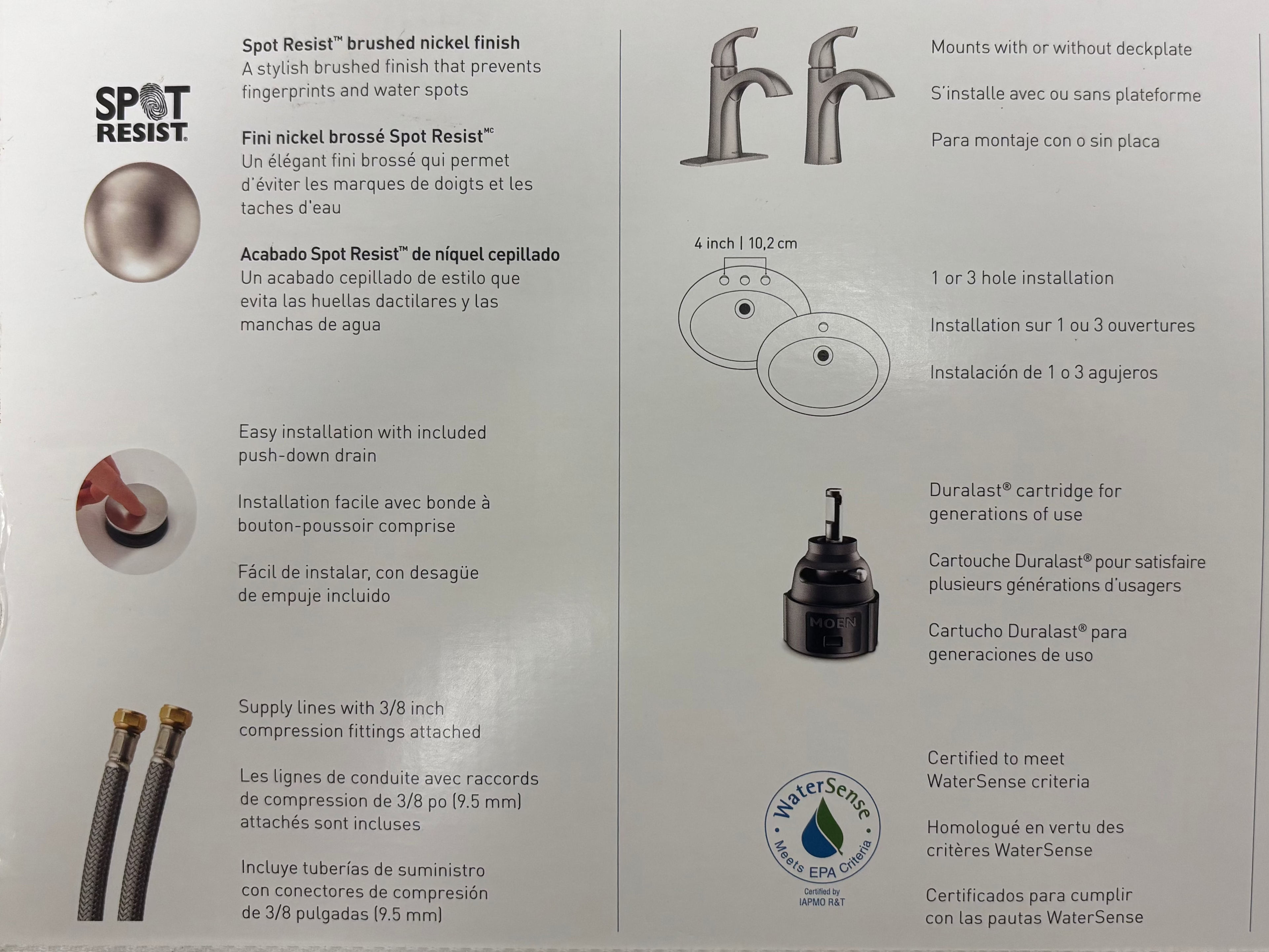 Single Hole Bathroom Faucet with Pop-Up Drain Assembly