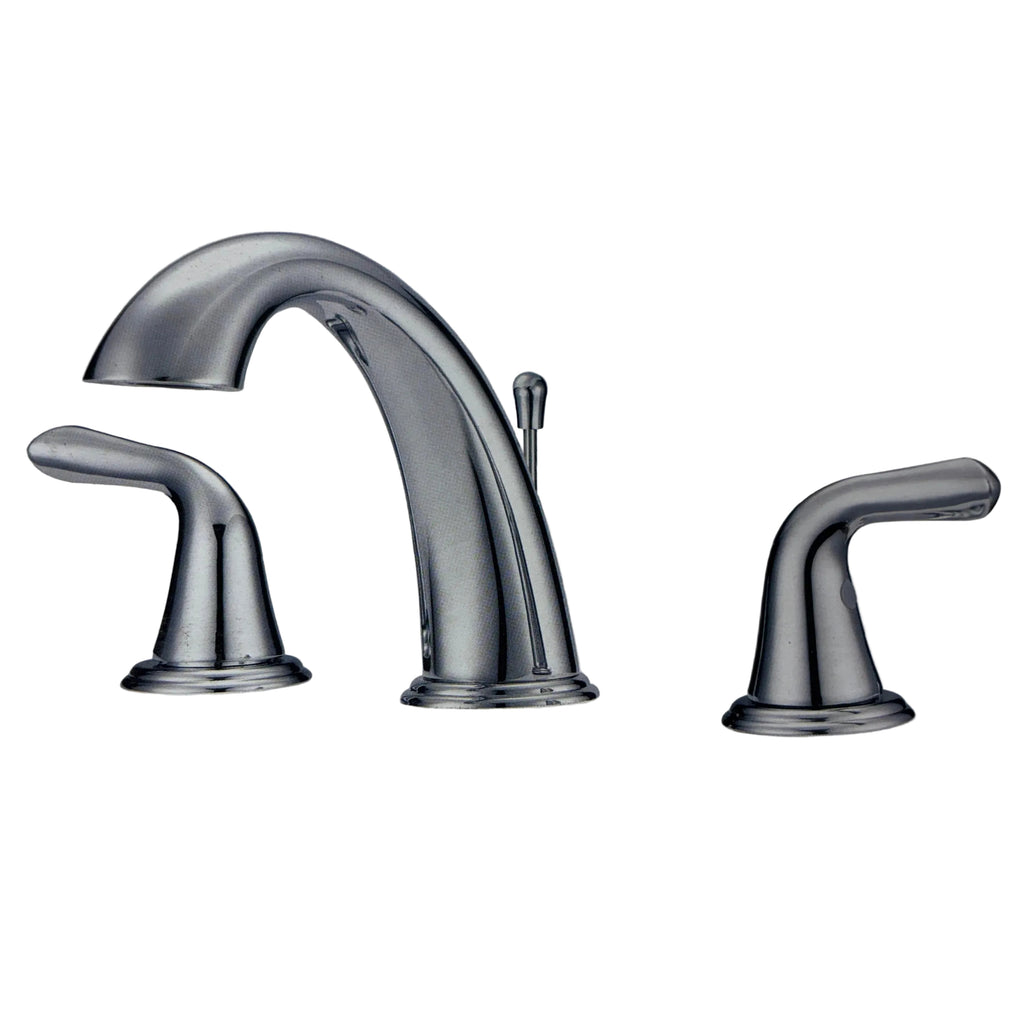 Project Source Dover Chrome Widespread Bathroom Faucet with Pop Up Drain