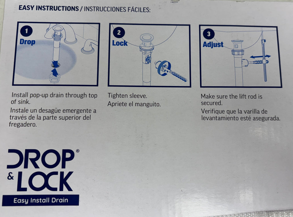 Project Source Dover Chrome Widespread Bathroom Faucet with Pop Up Drain