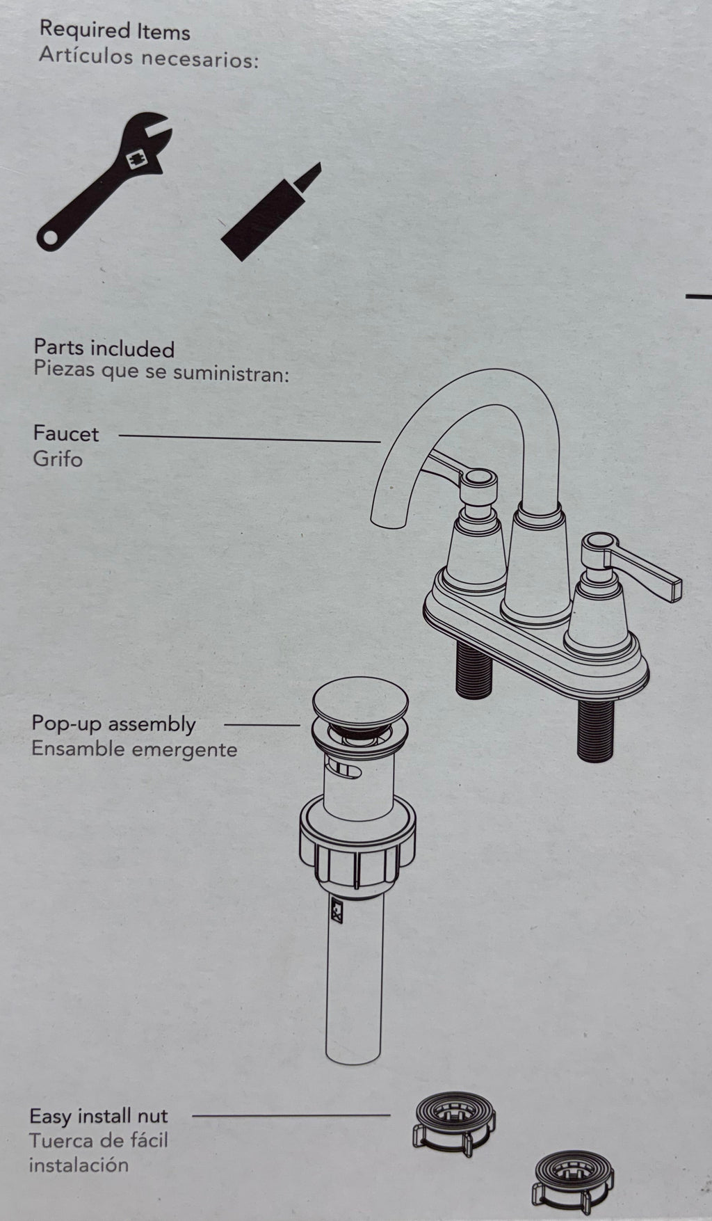 Allen + Roth Townley Centerset 2-Handle Bathroom Faucet