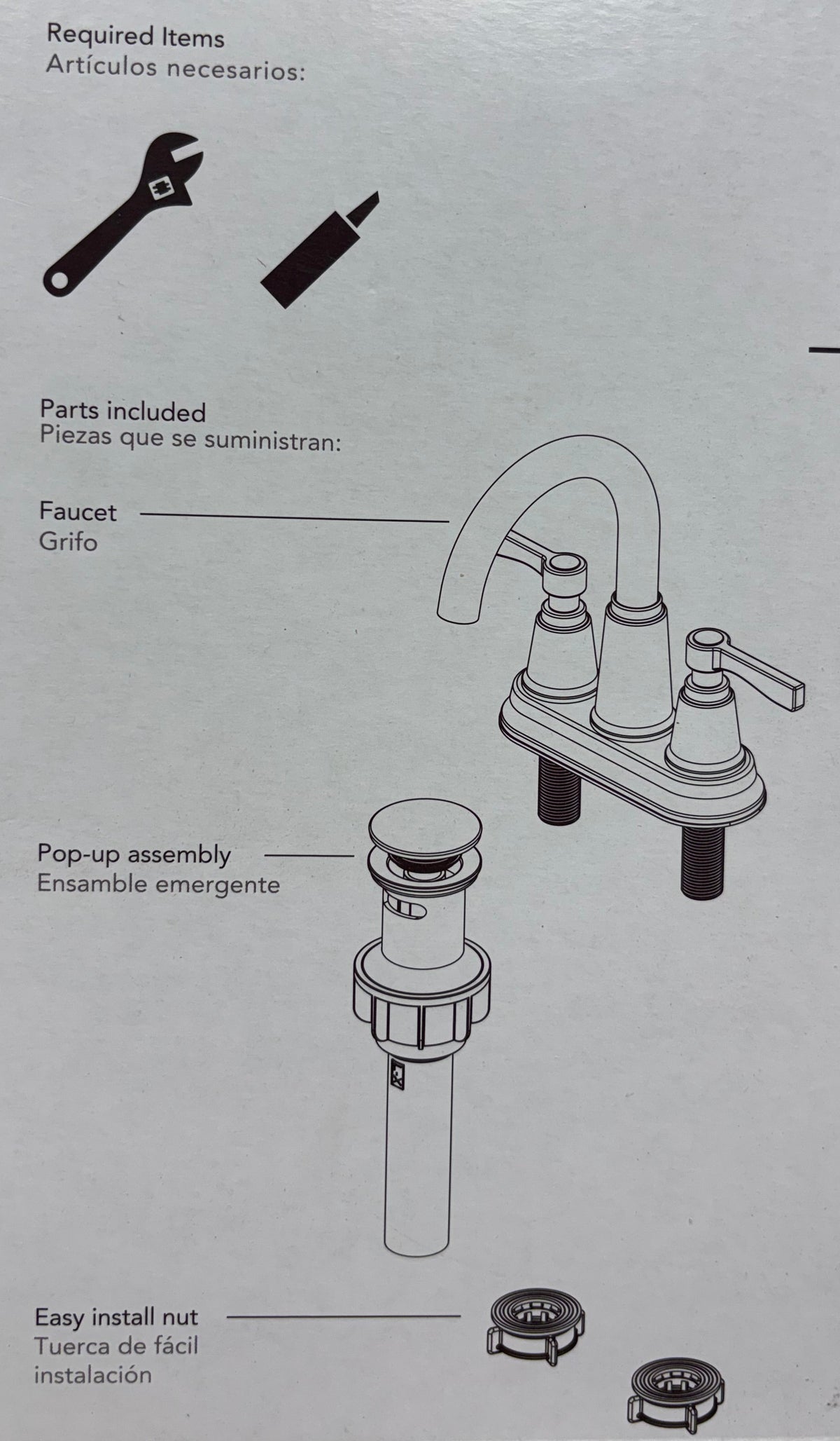 Allen + Roth Townley Centerset 2-Handle Bathroom Faucet