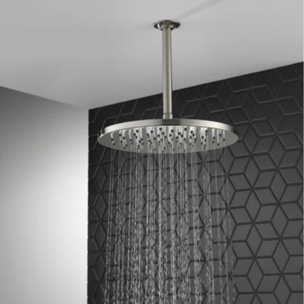 Delta Single-Setting Metal Raincan Shower Head in Lumicoat Stainless (52158-SS-PR)