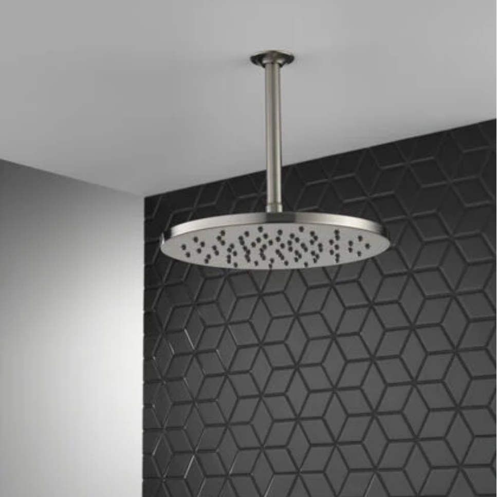Delta Single-Setting Metal Raincan Shower Head in Lumicoat Stainless (52158-SS-PR)