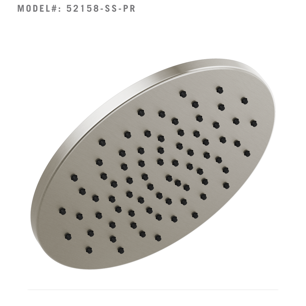 Delta Single-Setting Metal Raincan Shower Head in Lumicoat Stainless (52158-SS-PR)
