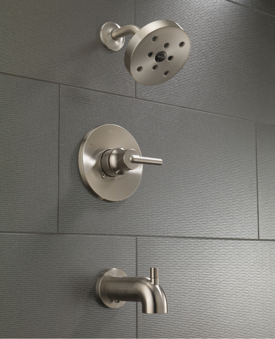 Delta Trinsic Monitor 14 Series H2OKinetic Tub & Shower Trim in Stainless (T14459-SS)