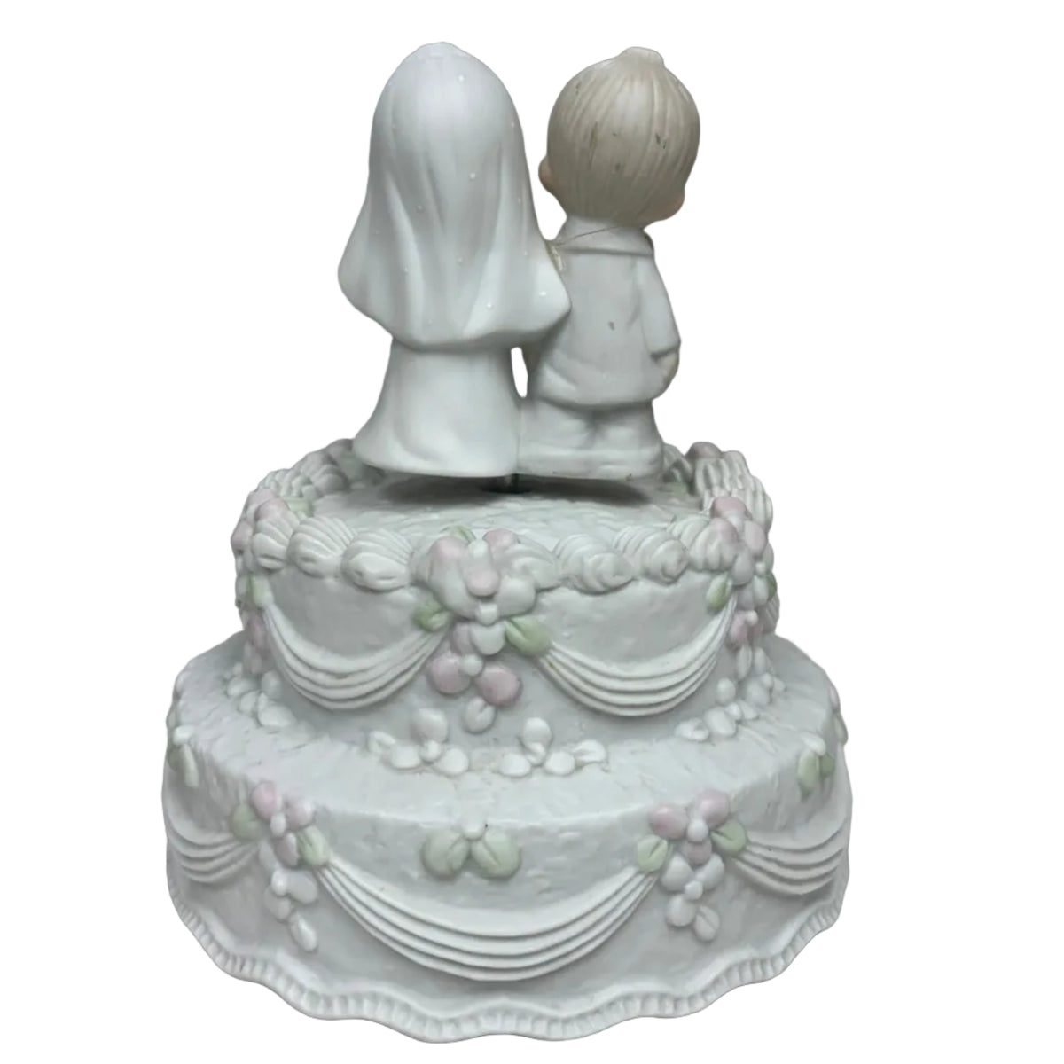 "The Lord Bless You and Keep You" Precious Moments Wedding Cake Music Box