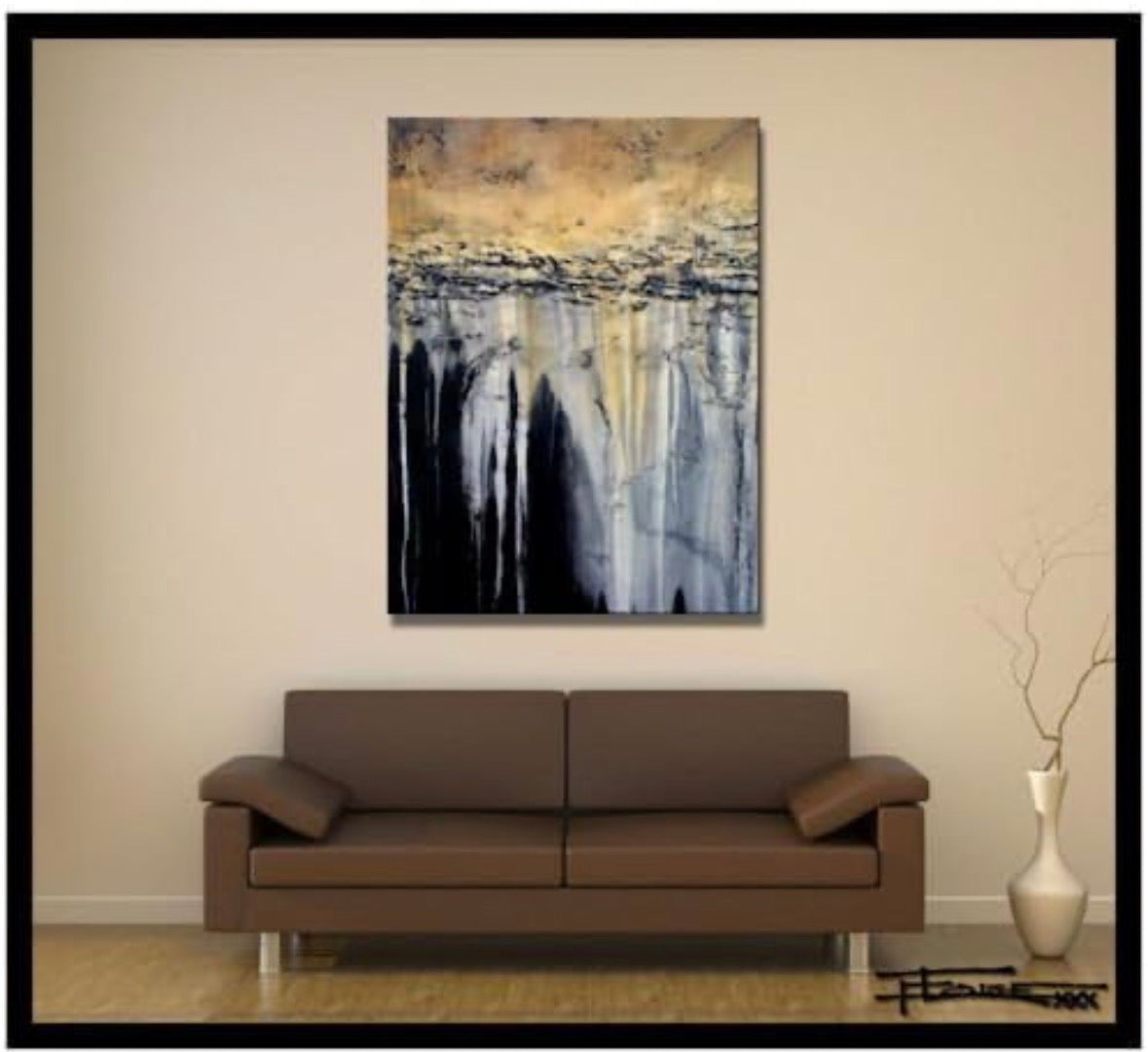 "Tranquil Earth" Limited Edition Hand Embellished Abstract by Eloise Holbrook