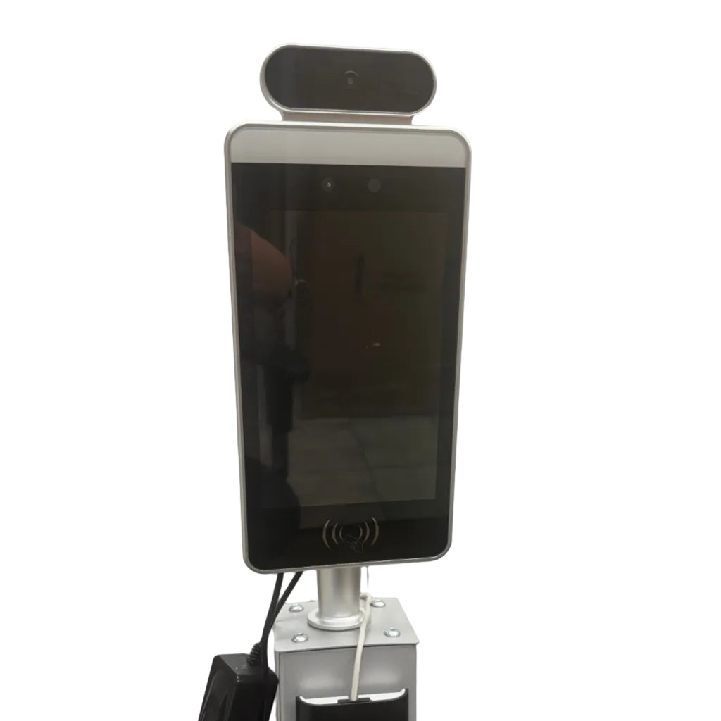 Floor Stand Body Temperature and Facial Recognition Access Control Kiosk