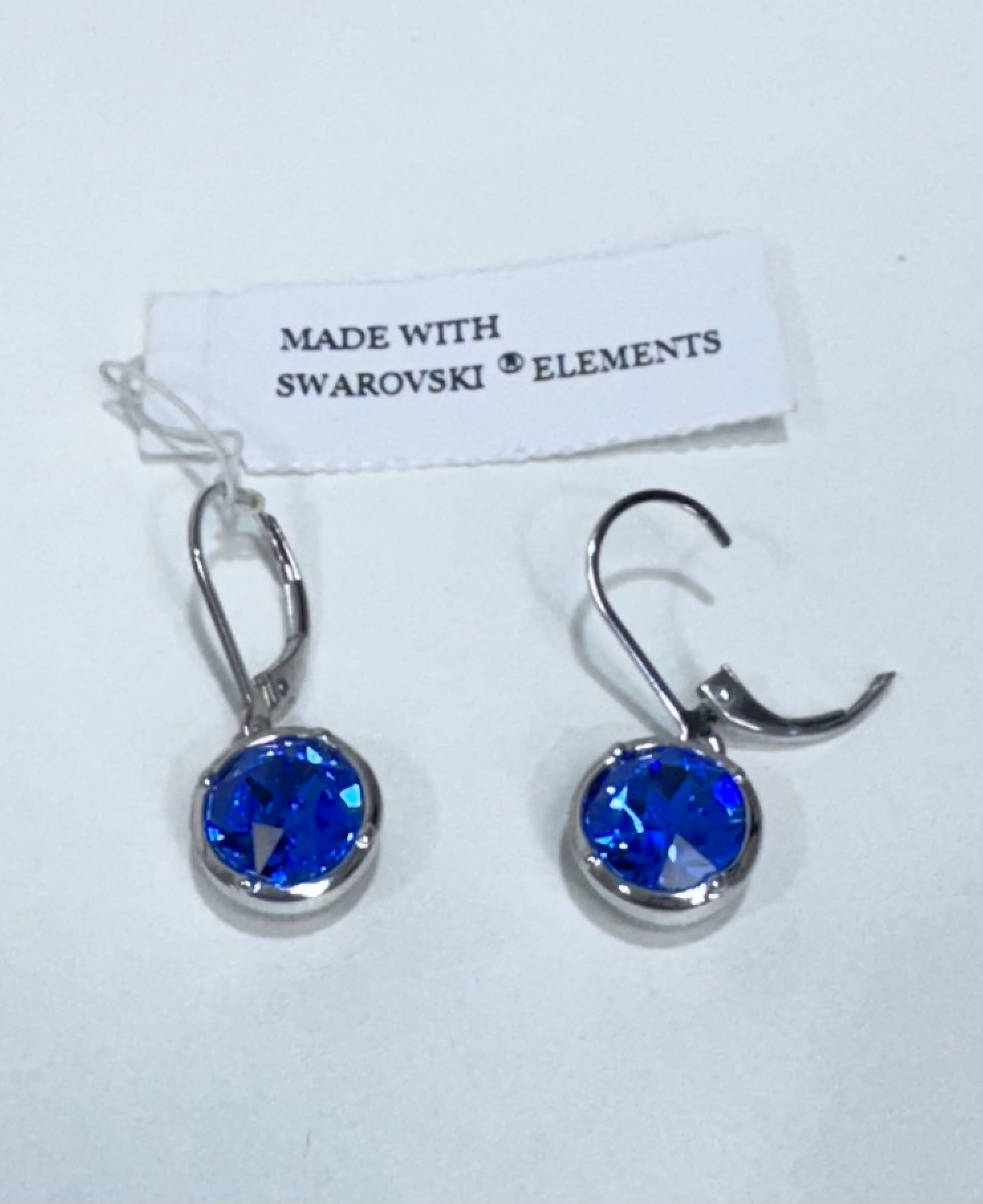 Bella Drop Earrings by Swarovski - Blue