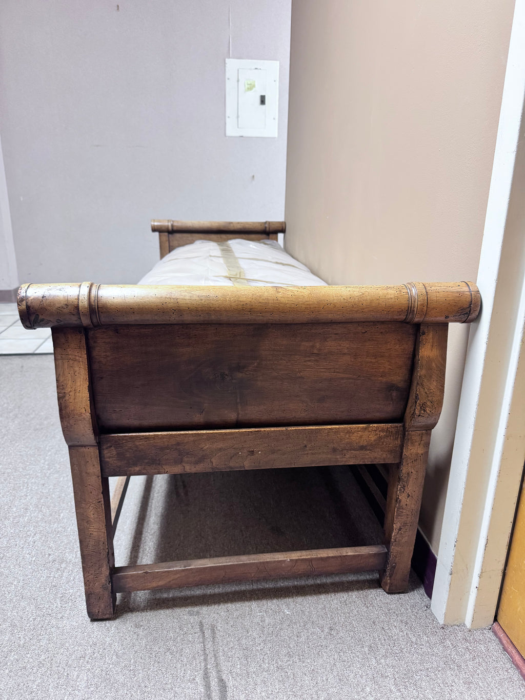 Large Wooden Hall Bench