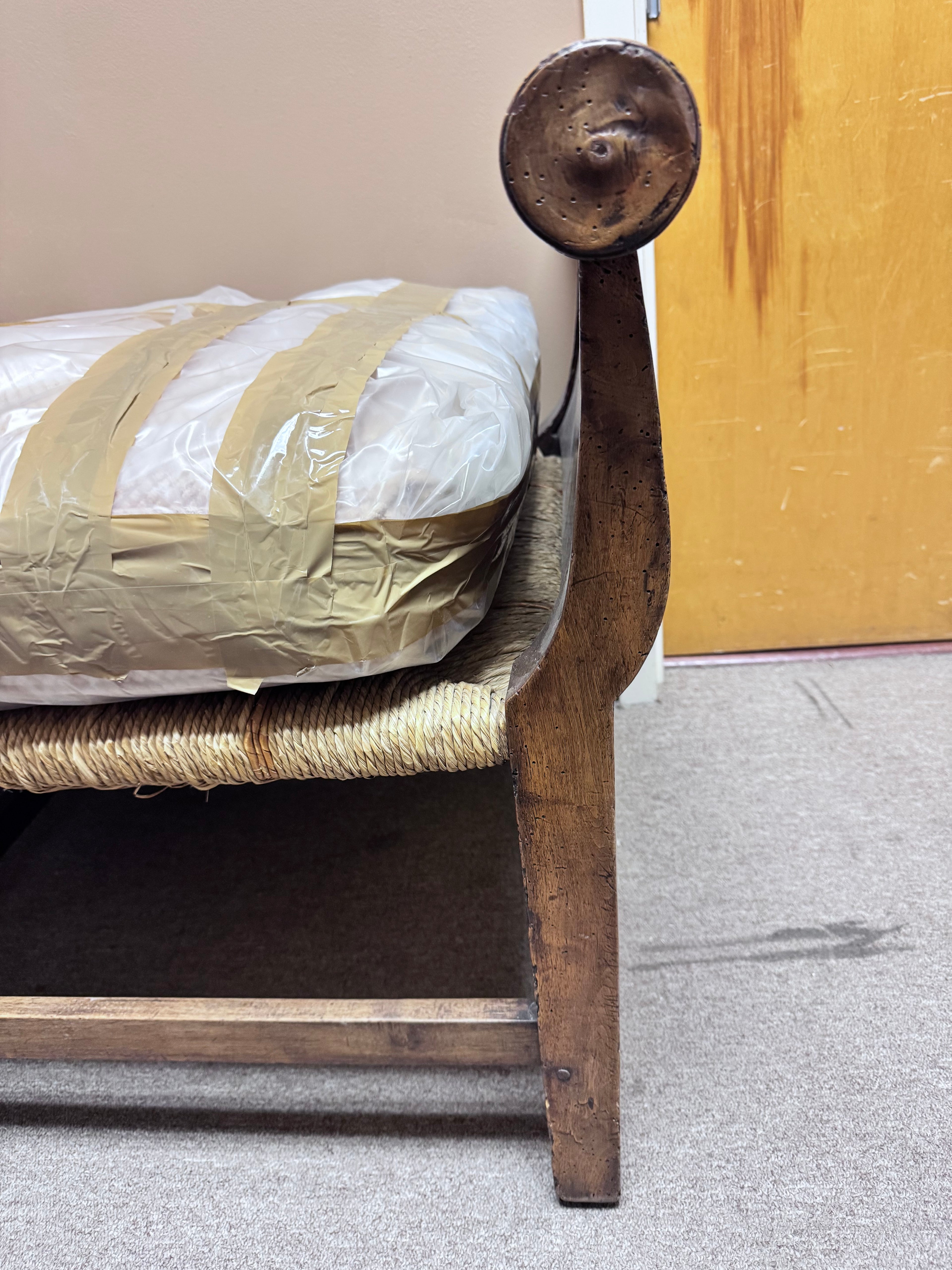 Large Wooden Hall Bench