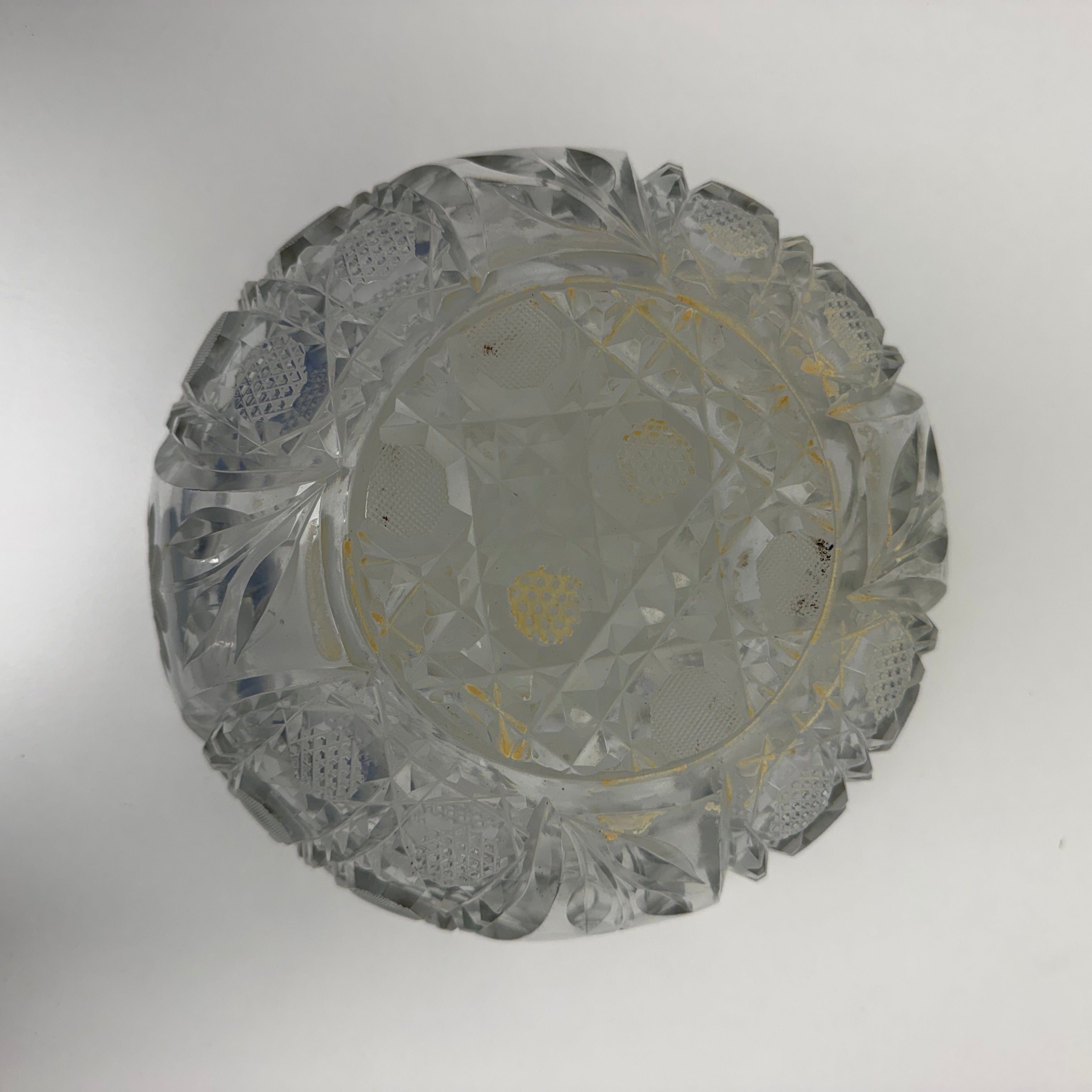 Vintage American Brilliant Period-Style Crystal Bowl