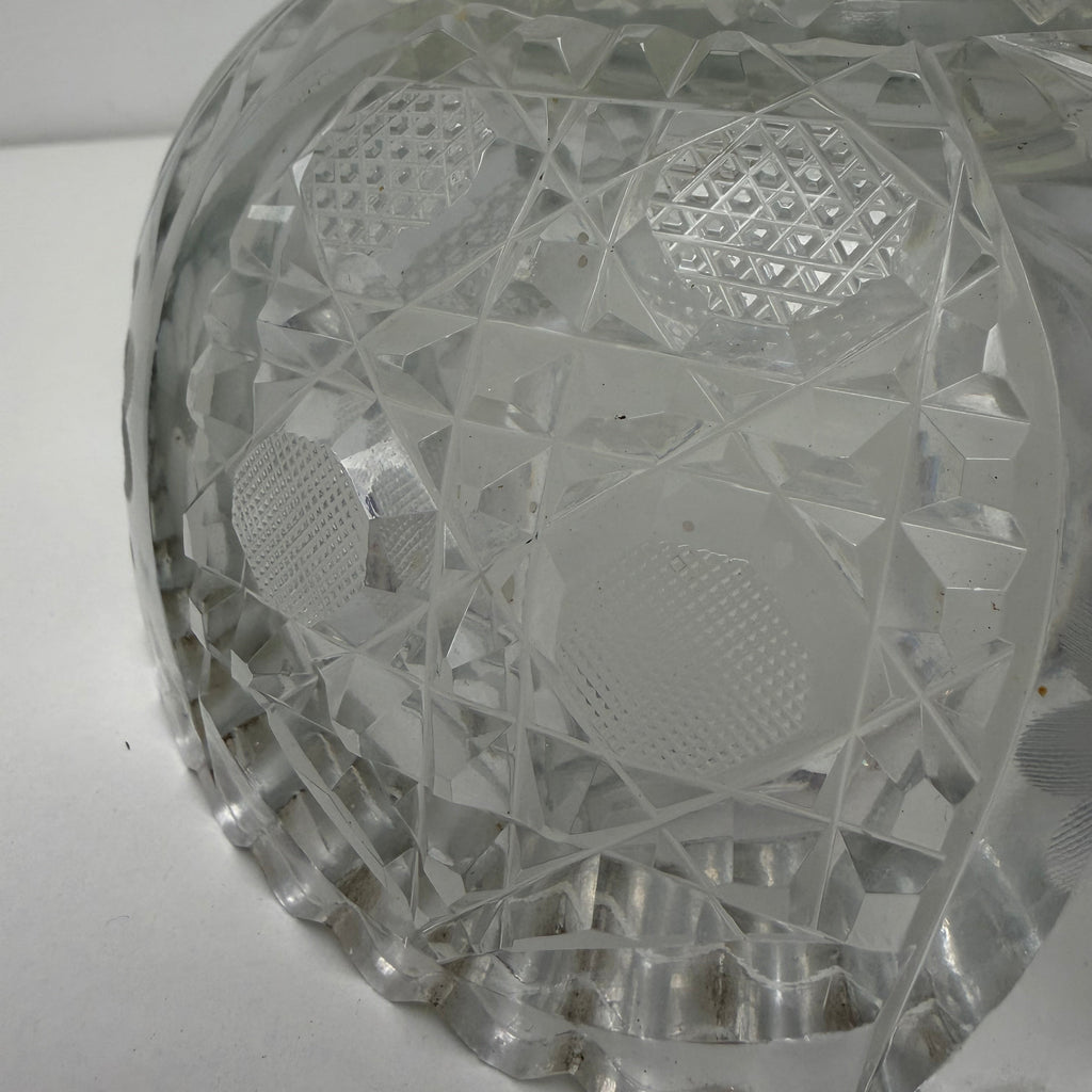 Vintage American Brilliant Period-Style Crystal Bowl