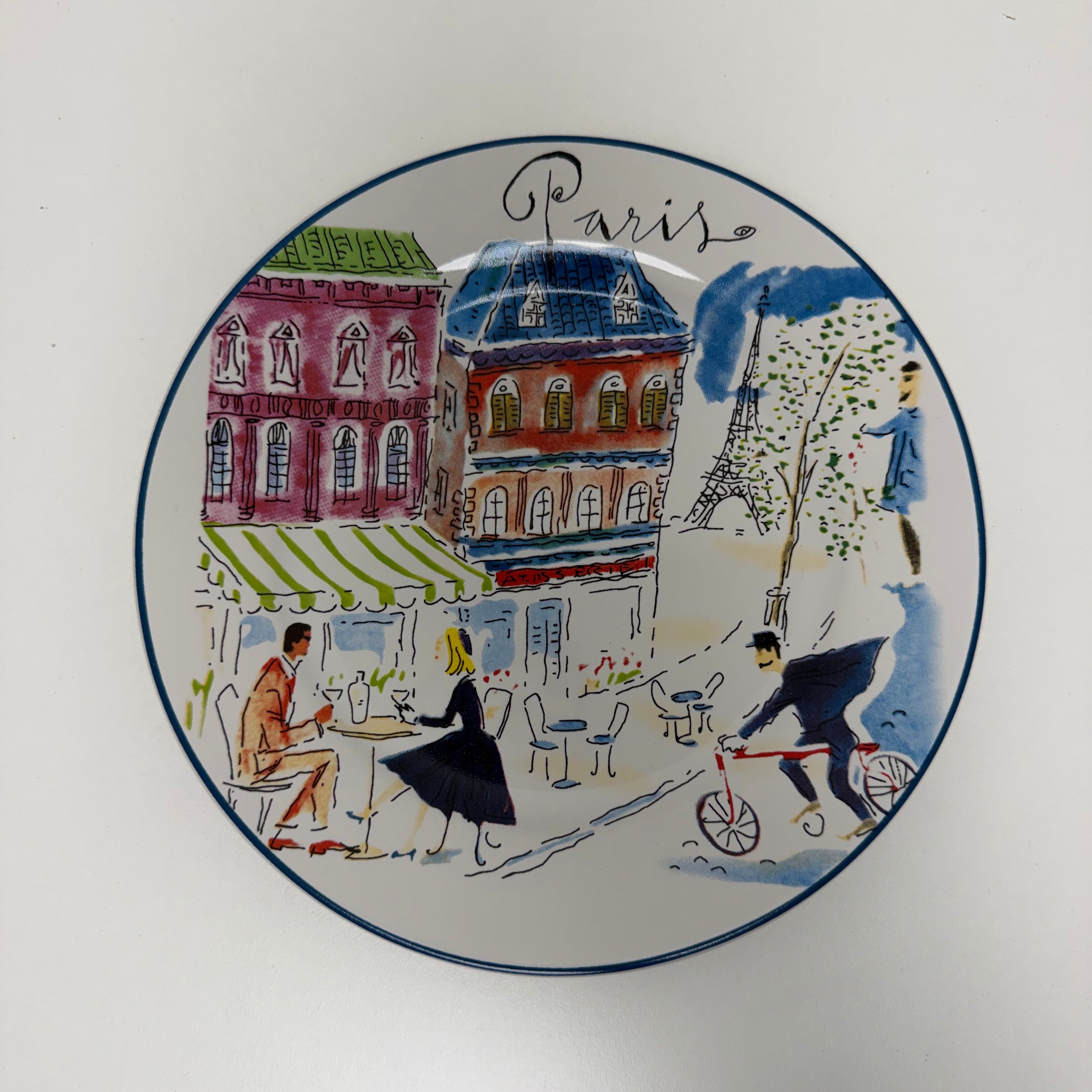 Set of 4 Vintage Rosanna "Bon Voyage" Dessert Plates