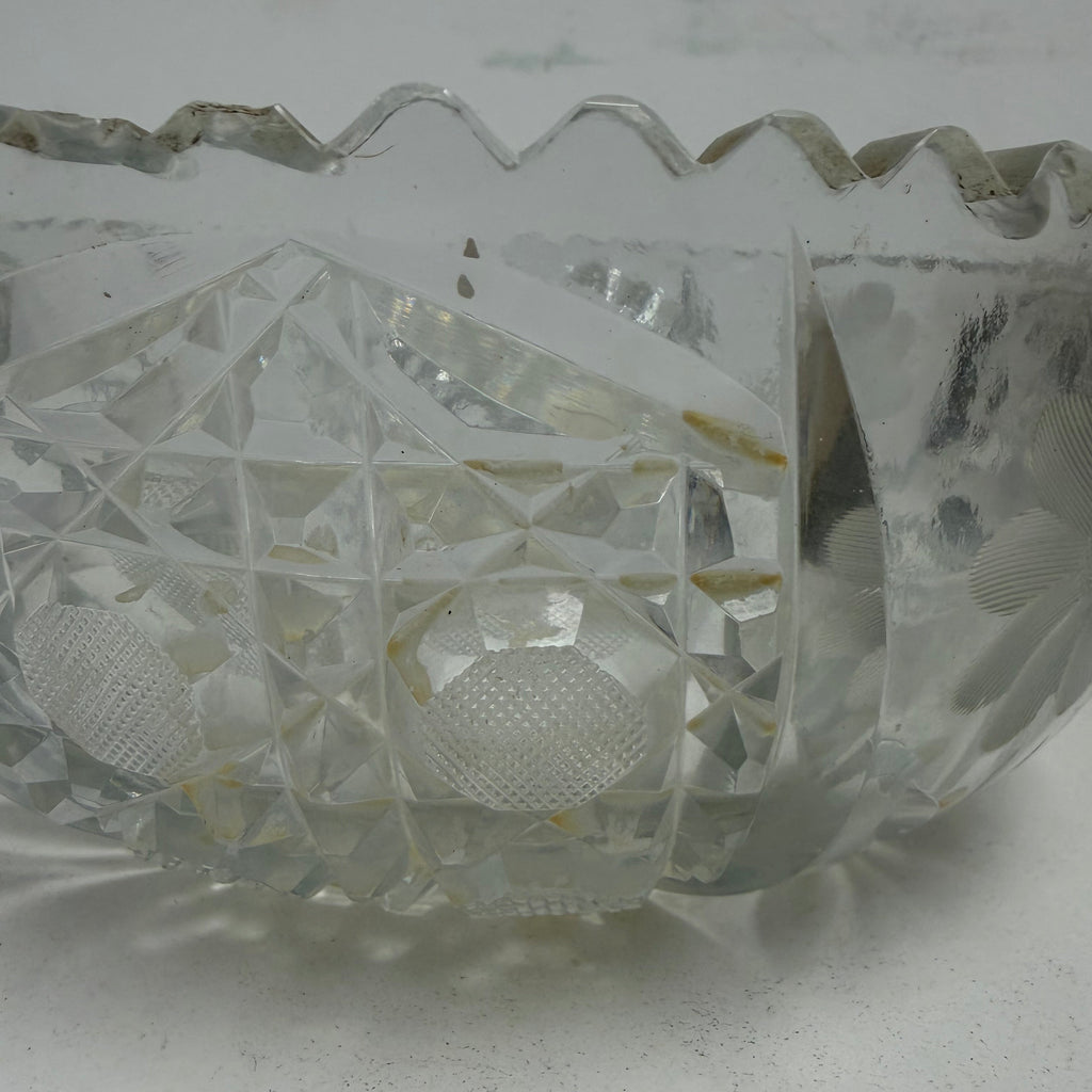 Vintage American Brilliant Period-Style Crystal Bowl