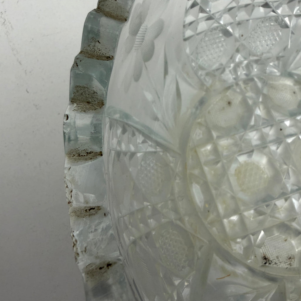Vintage American Brilliant Period-Style Crystal Bowl