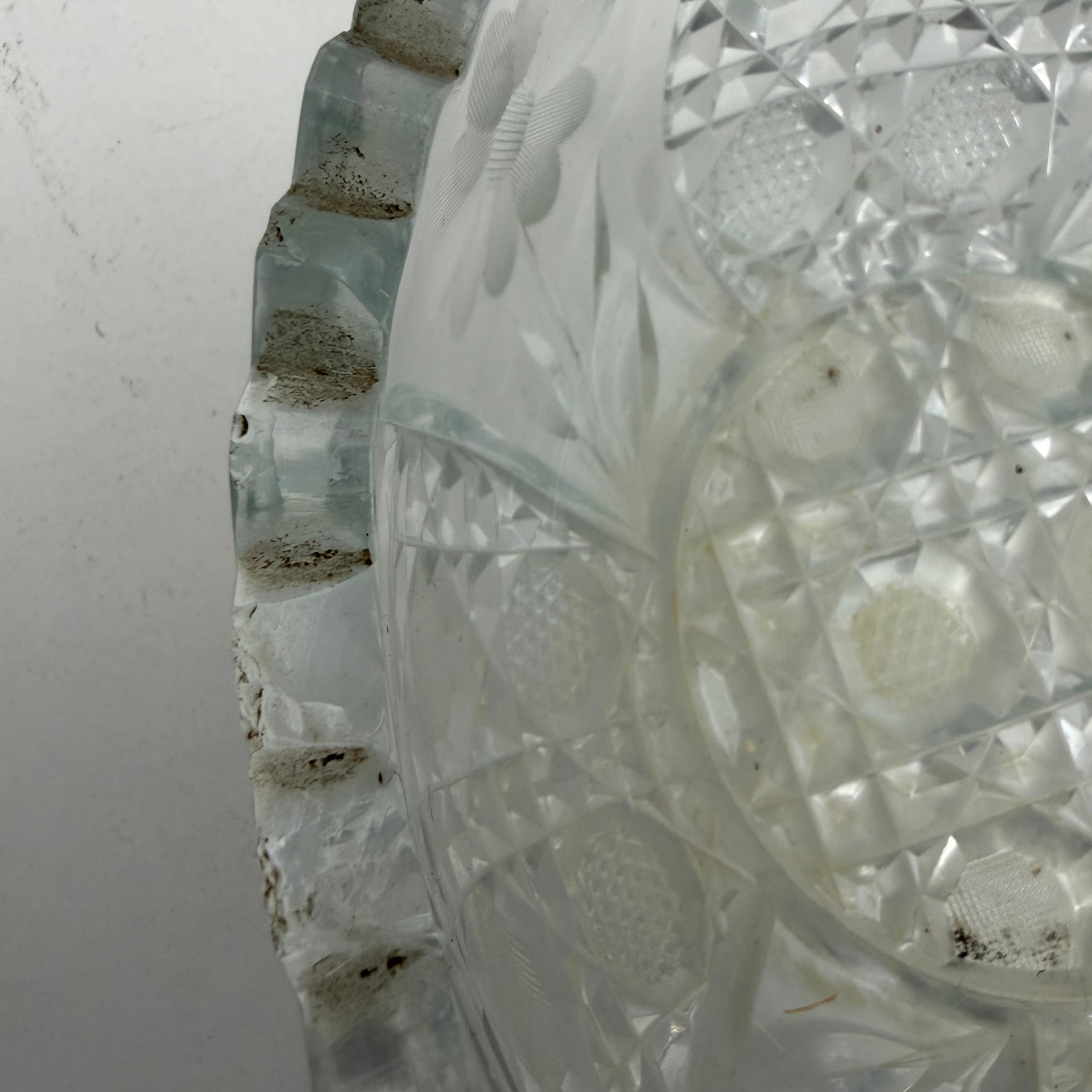 Vintage American Brilliant Period-Style Crystal Bowl
