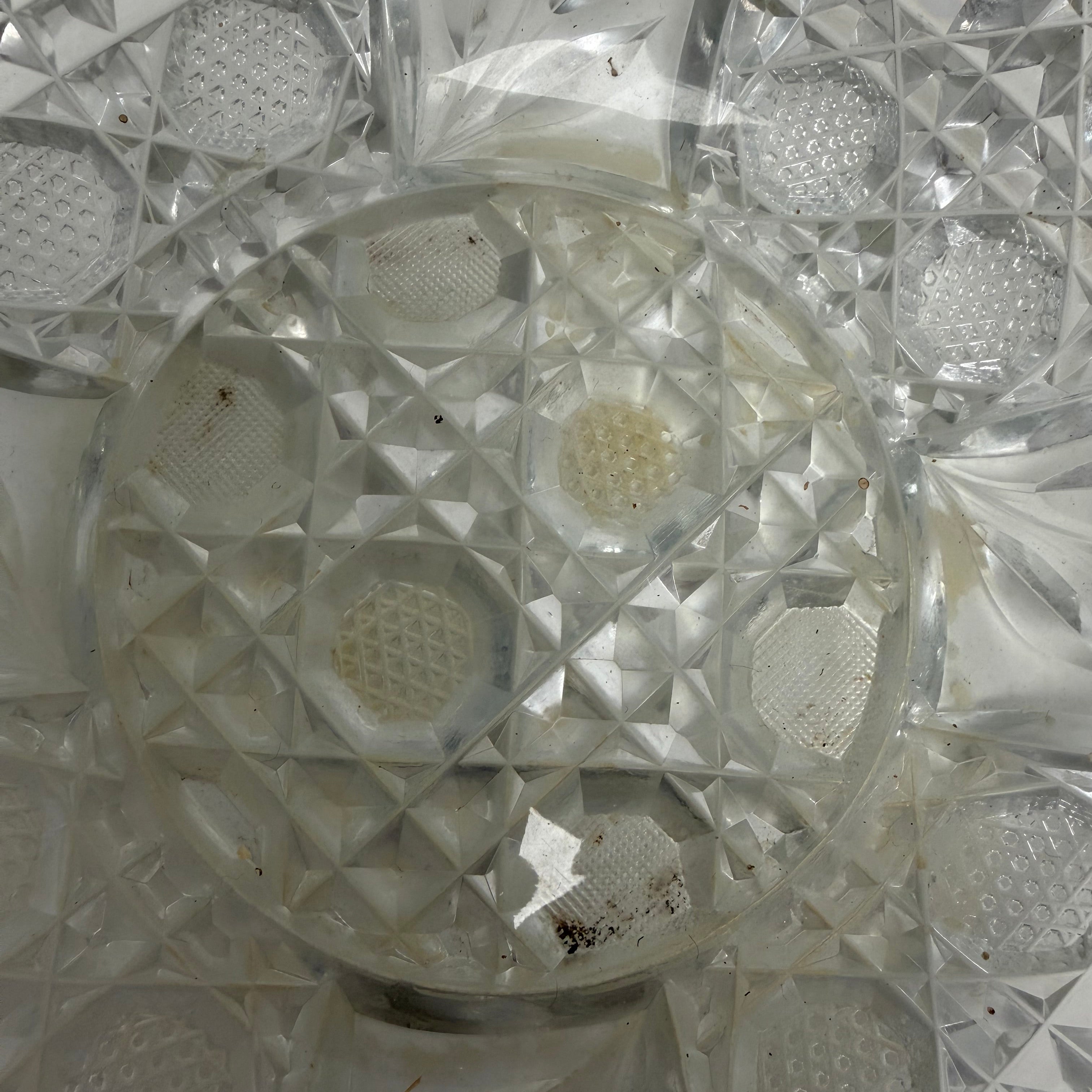 Vintage American Brilliant Period-Style Crystal Bowl