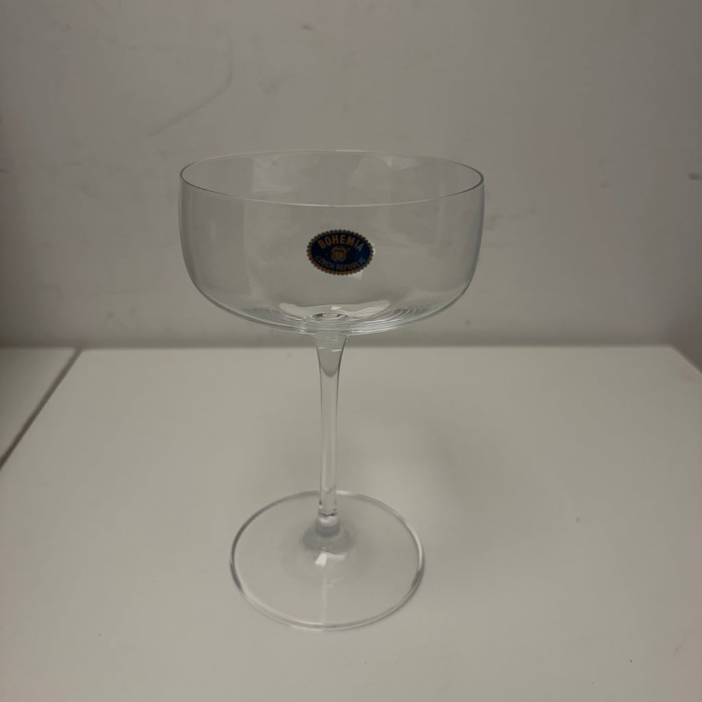 Set of 4 Crystal Bohemia "Anna" Cocktail Glasses
