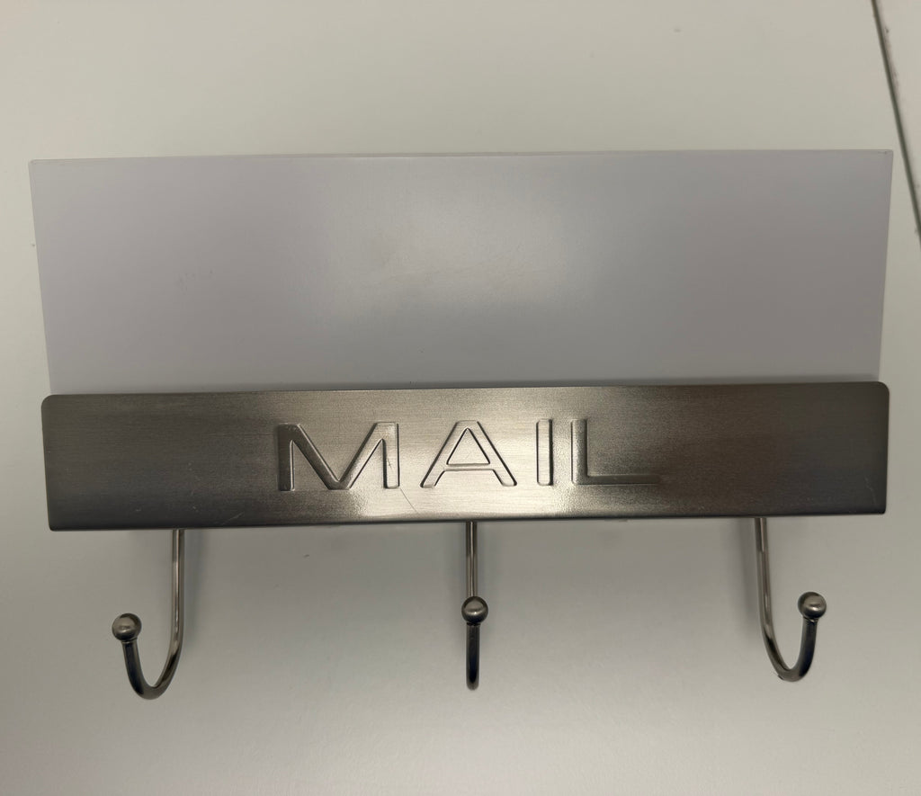 Threshold Mail Holder with Key Hooks