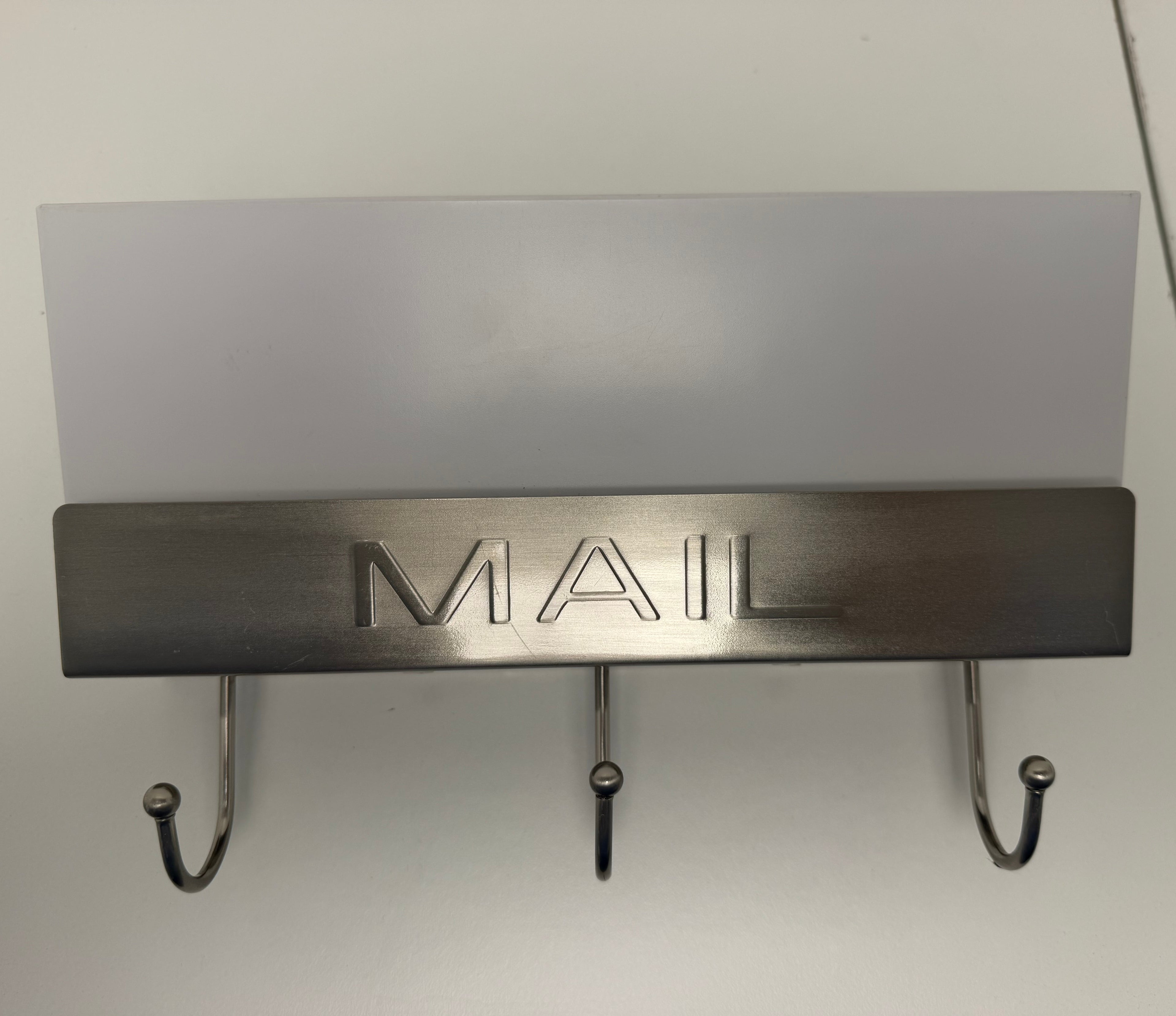 Threshold Mail Holder with Key Hooks