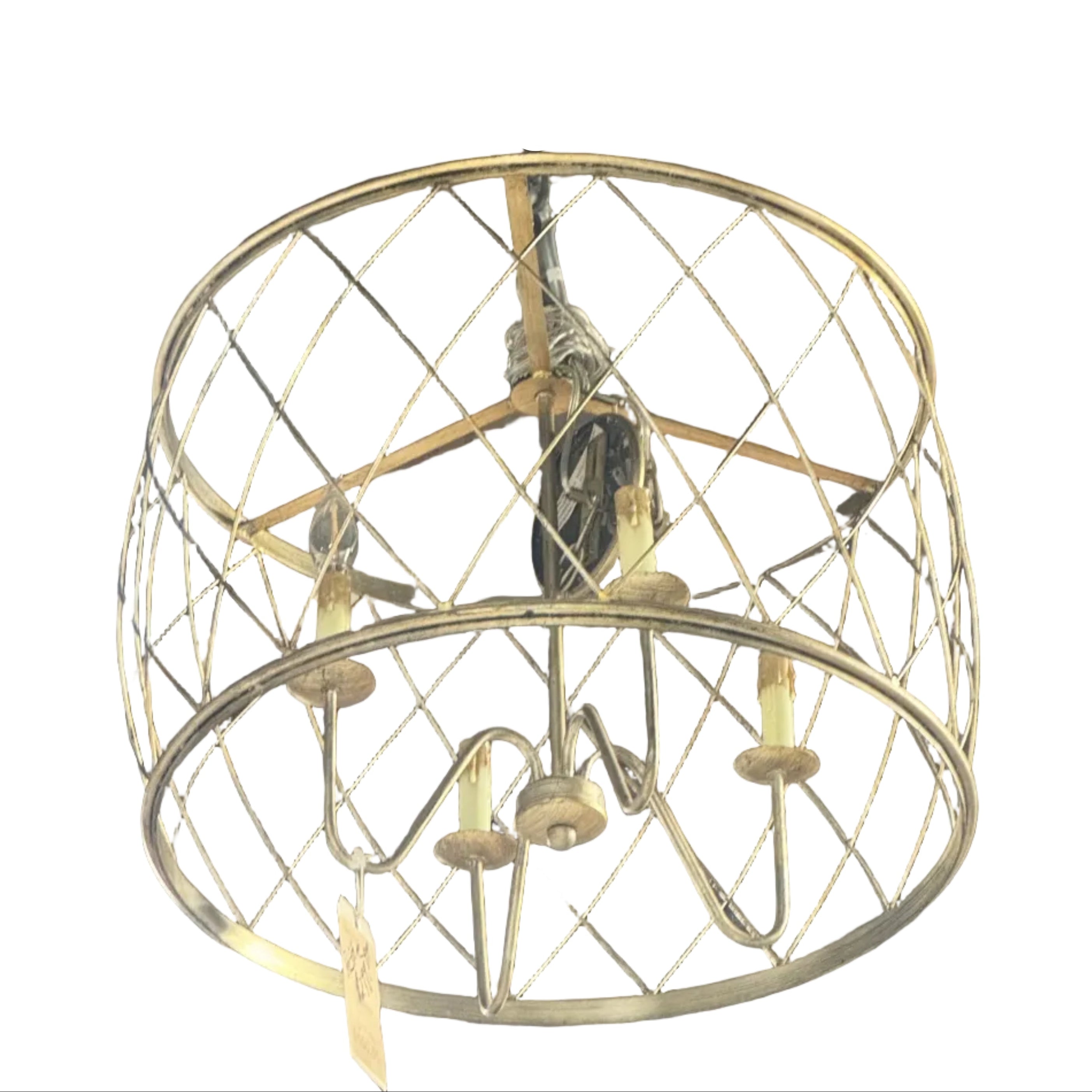 Gold Tone 4 - Light Semi-flush Mount Light