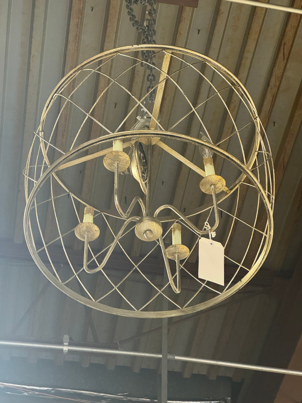 Gold Tone 4 - Light Semi-flush Mount Light