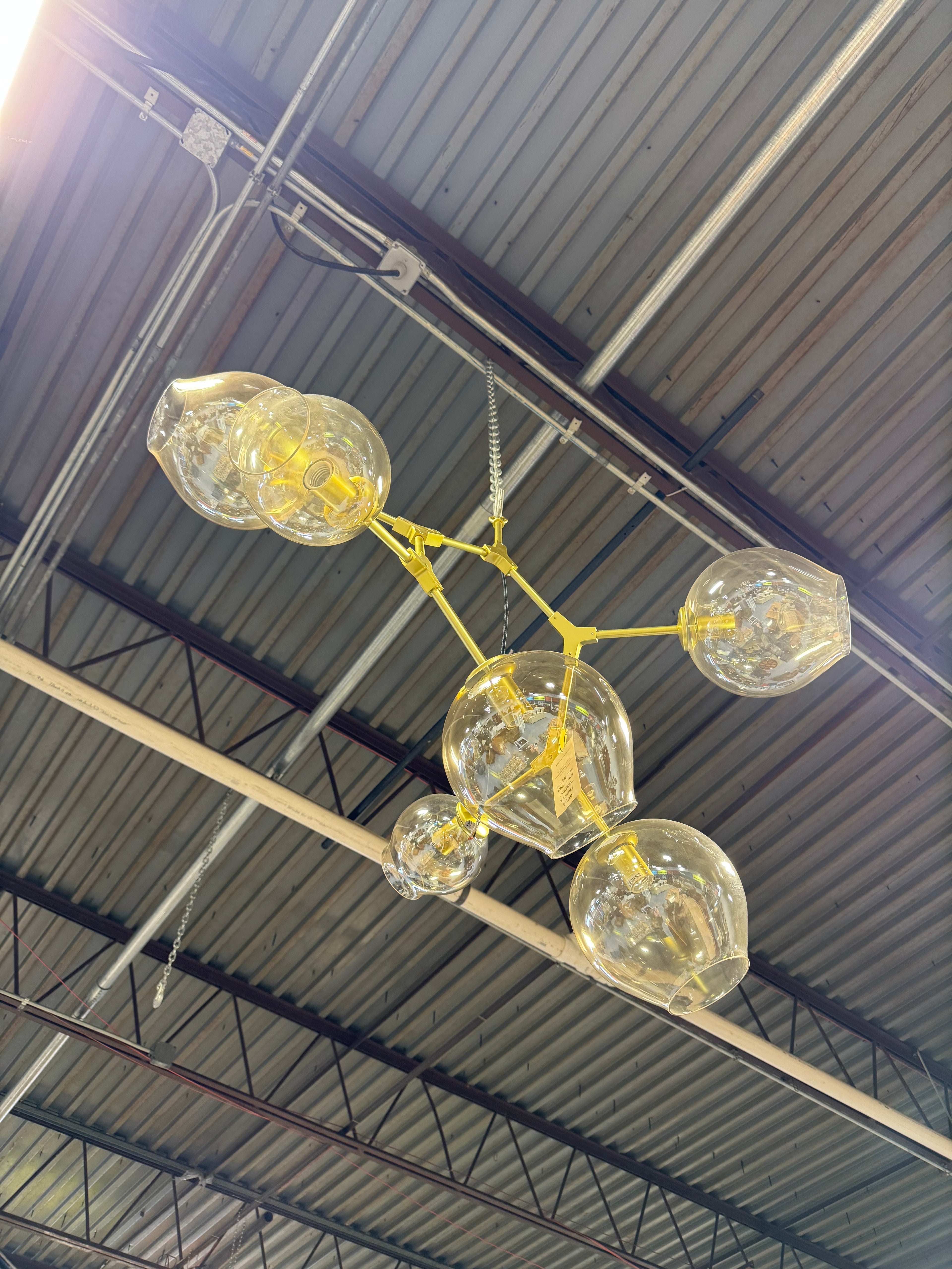 Bubble Tree Chandelier - Brushed Gold Tone