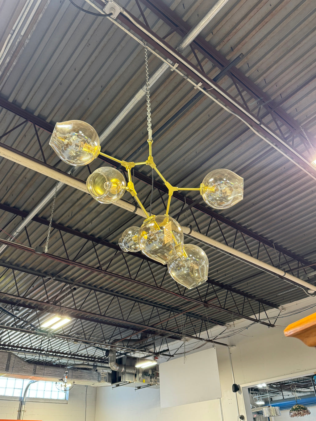 Bubble Tree Chandelier - Brushed Gold Tone